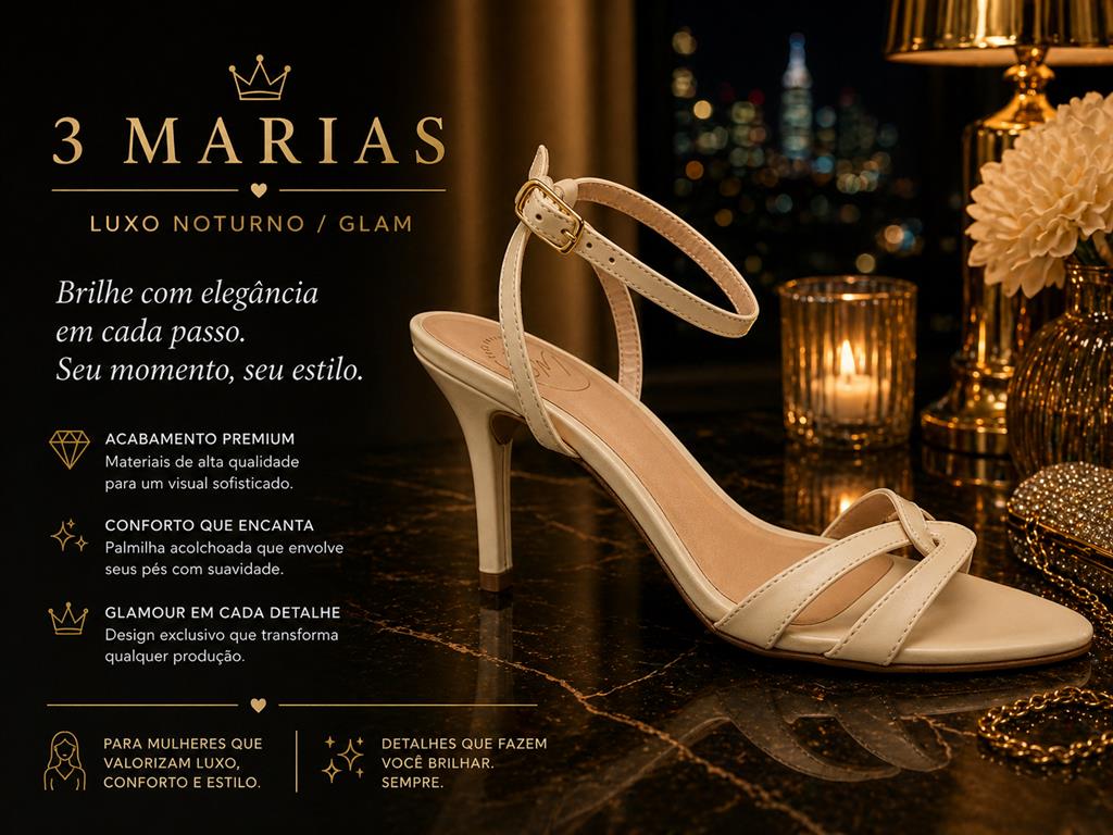 Sandália Bico Folha - 3 Marias